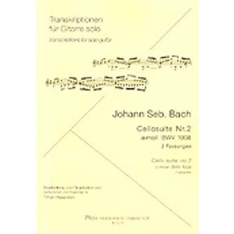 Titelbild für PRIM 99079 - SUITE 2 A-MOLL BWV 1008 - 2 FASSUNGEN (VC)