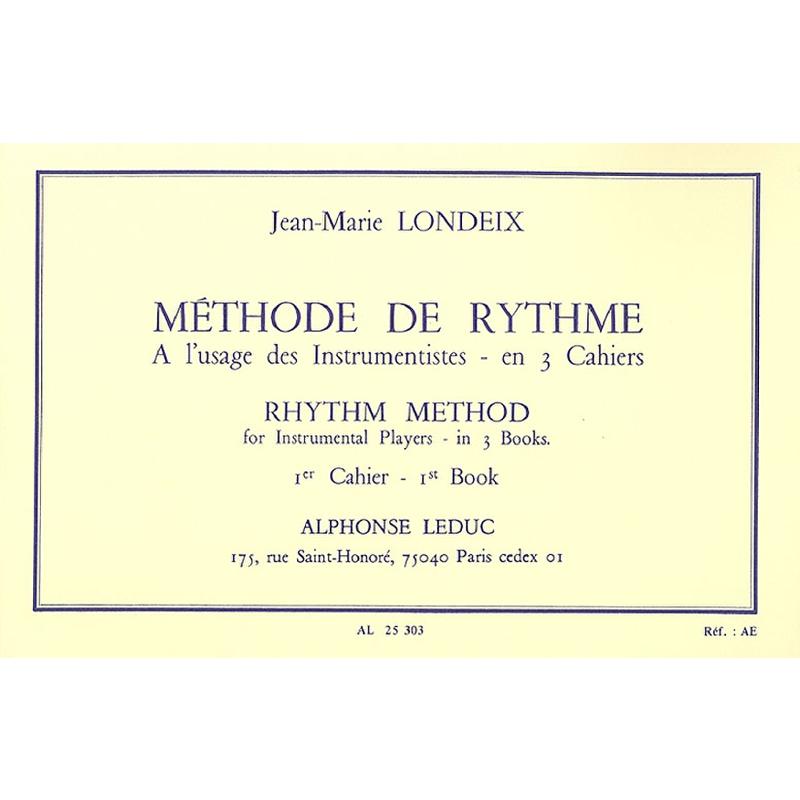 Titelbild für AL 25303 - METHODE DE RHYTHME 1
