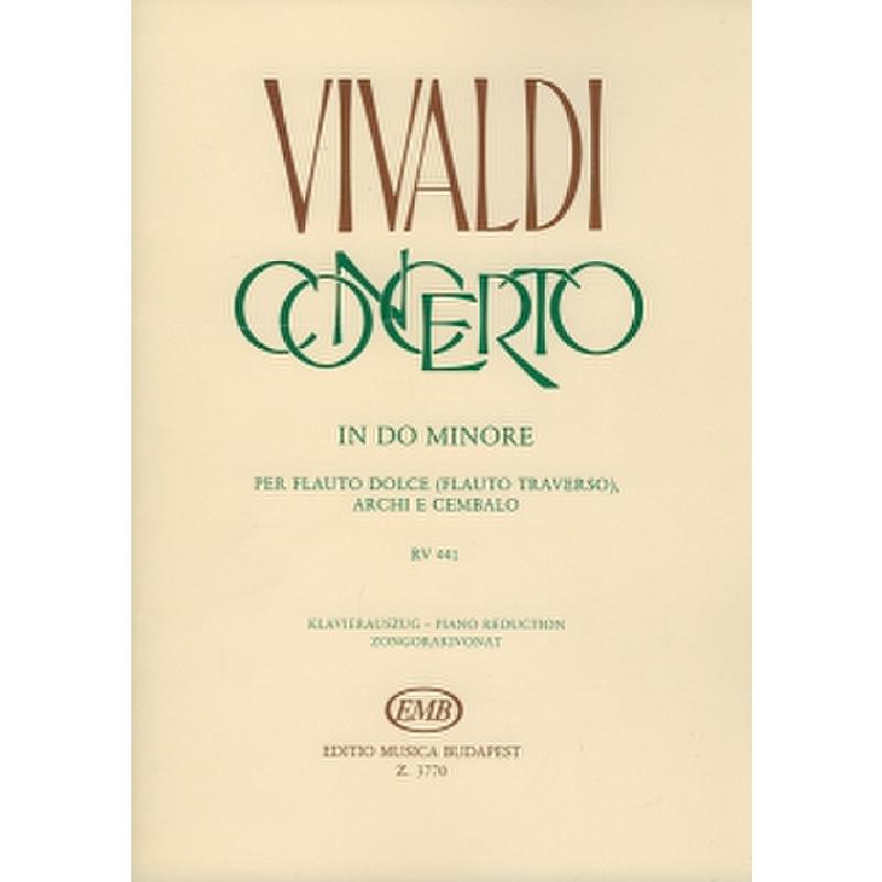 Titelbild für EMB 3770 - CONCERTO C-MOLL OP 44/19 RV 441 PV 440 - FL STR CEMB