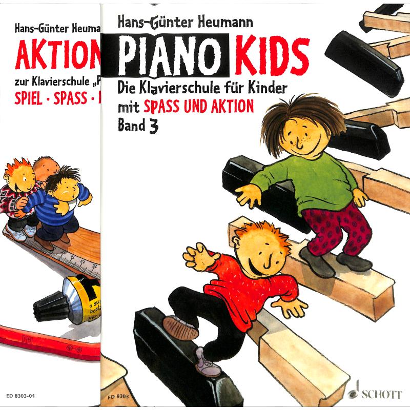 Titelbild für ED 8303-02 - PIANO KIDS 3 SCHULE + AKTIONSBUCH