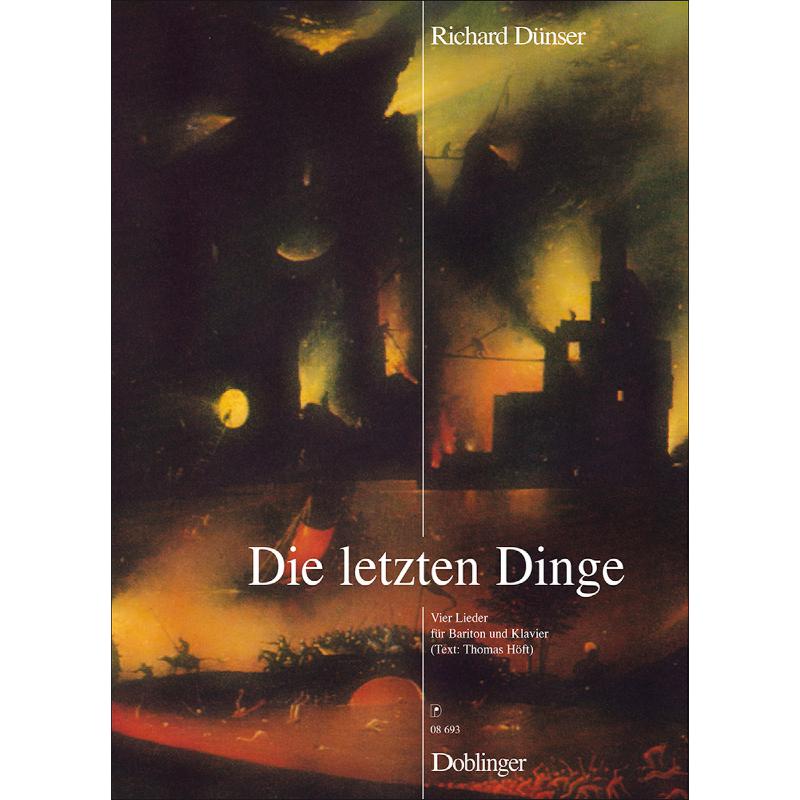 Titelbild für DO 08693 - DIE LETZTEN DINGE - 4 LIEDER