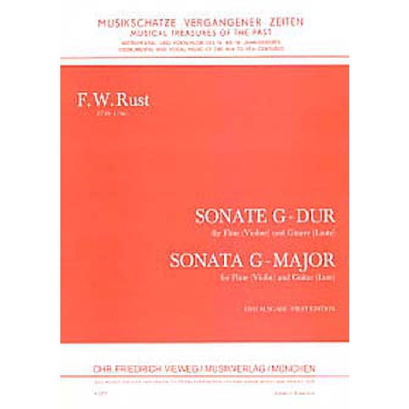 Titelbild für V 1577 - SONATE G-DUR