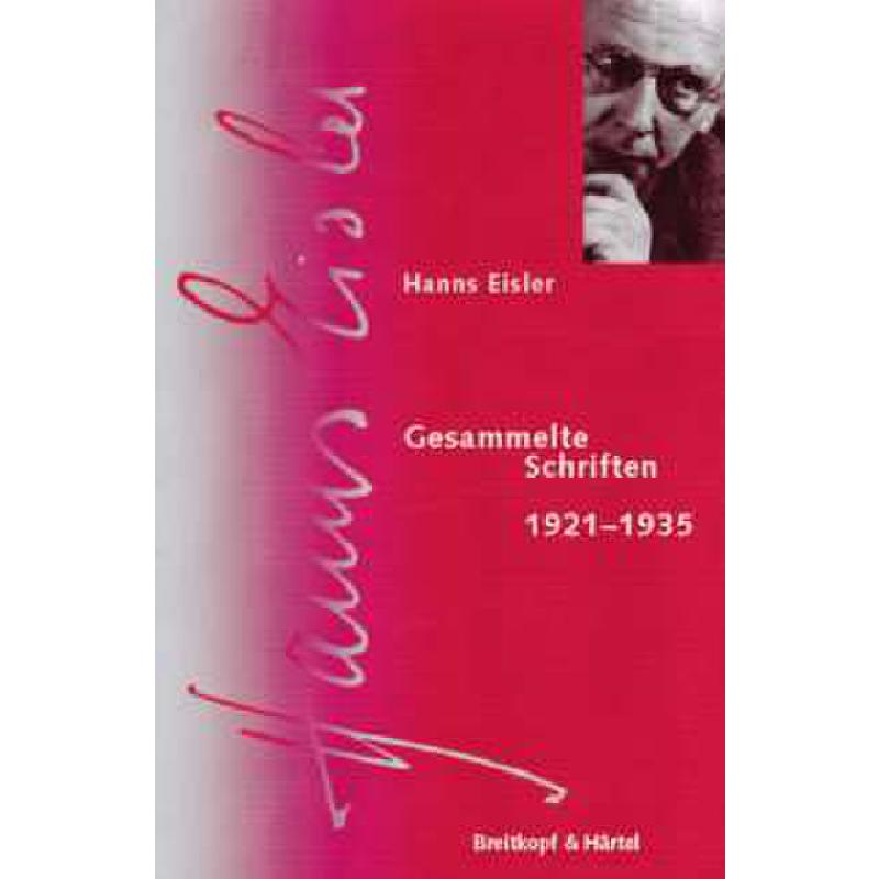 Titelbild für EBBV 341 - GESAMMELTE SCHRIFTEN 1921-1935