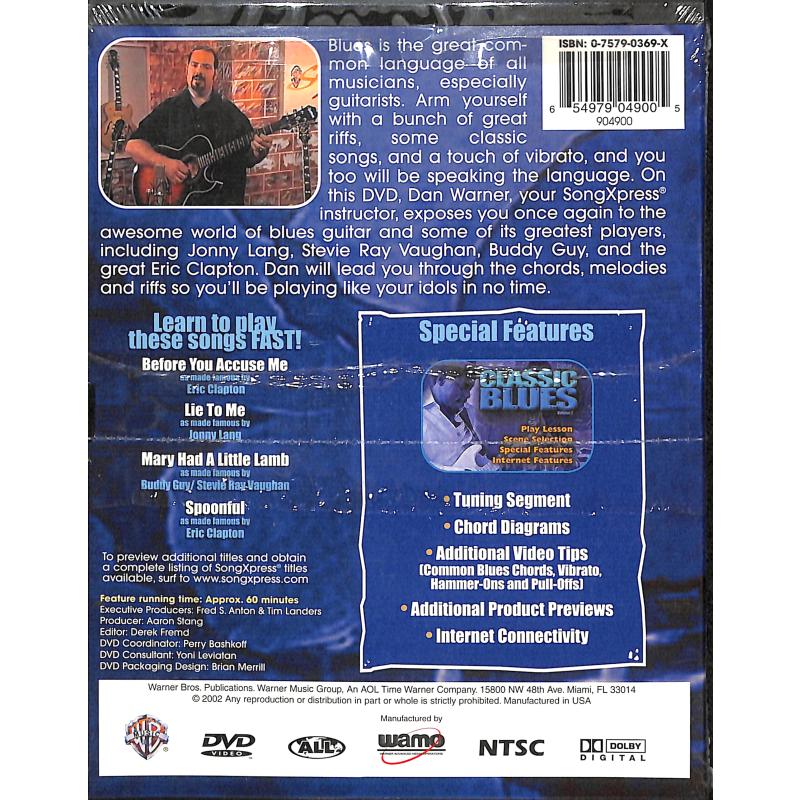 Notenbild für DVD 904900 - CLASSIC BLUES FOR GUITAR 3