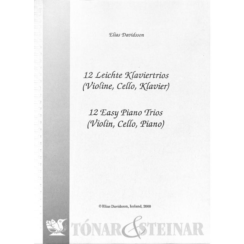 Titelbild für ISBN 9979-889-39-X - 12 LEICHTE KLAVIERTRIOS