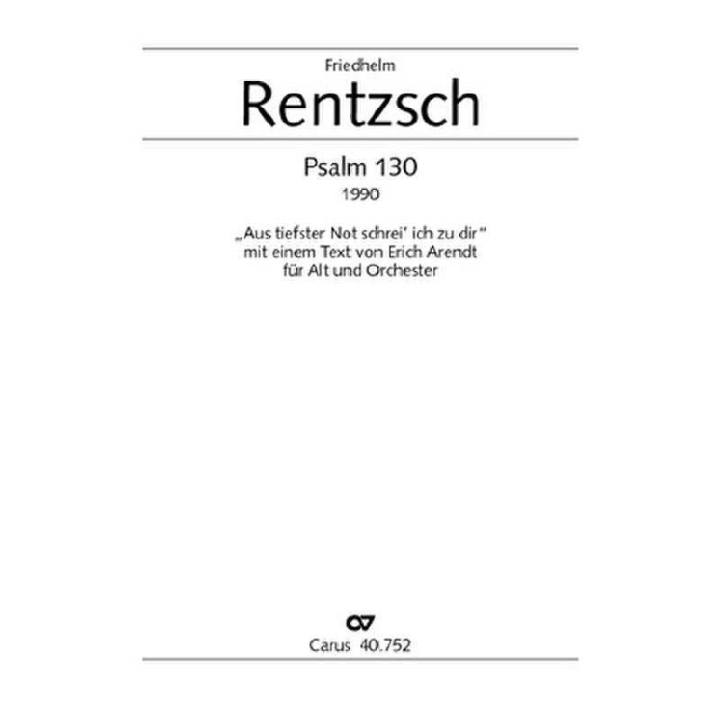 Titelbild für CARUS 40752 - PSALM 130