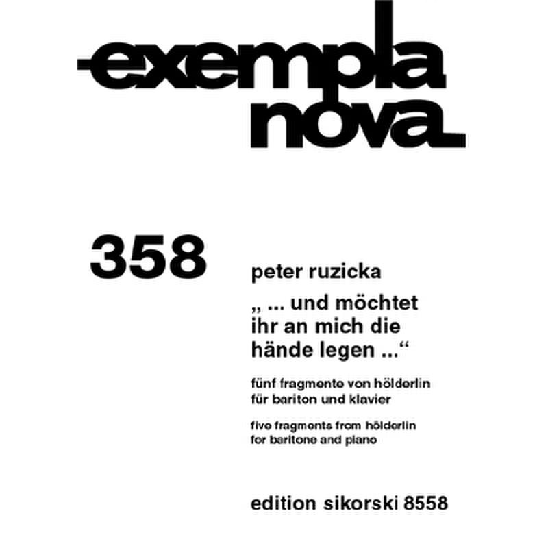 Titelbild für SIK 8558 - UND MOECHTET IHR AN MICH DIE HAENDE LEGEN