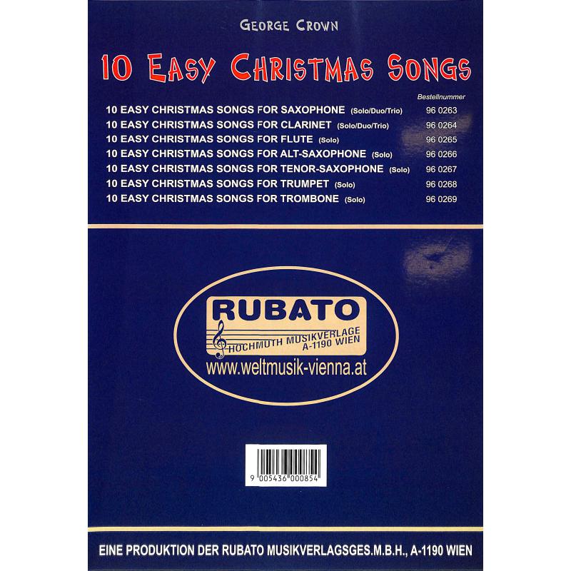 Notenbild für WM 960265 - 10 EASY CHRISTMAS SONGS