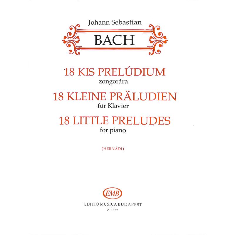 Titelbild für EMB 1879 - 18 KLEINE PRAELUDIEN