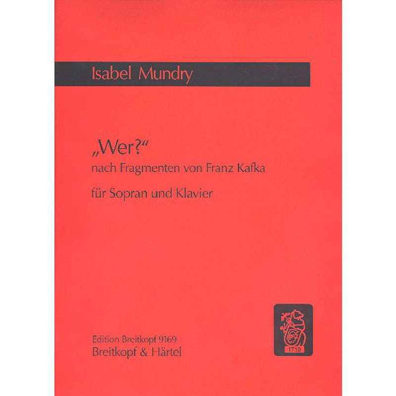 Titelbild für EB 9169 - WER - NACH FRAGMENTEN VON FRANZ KAFKA (2004)