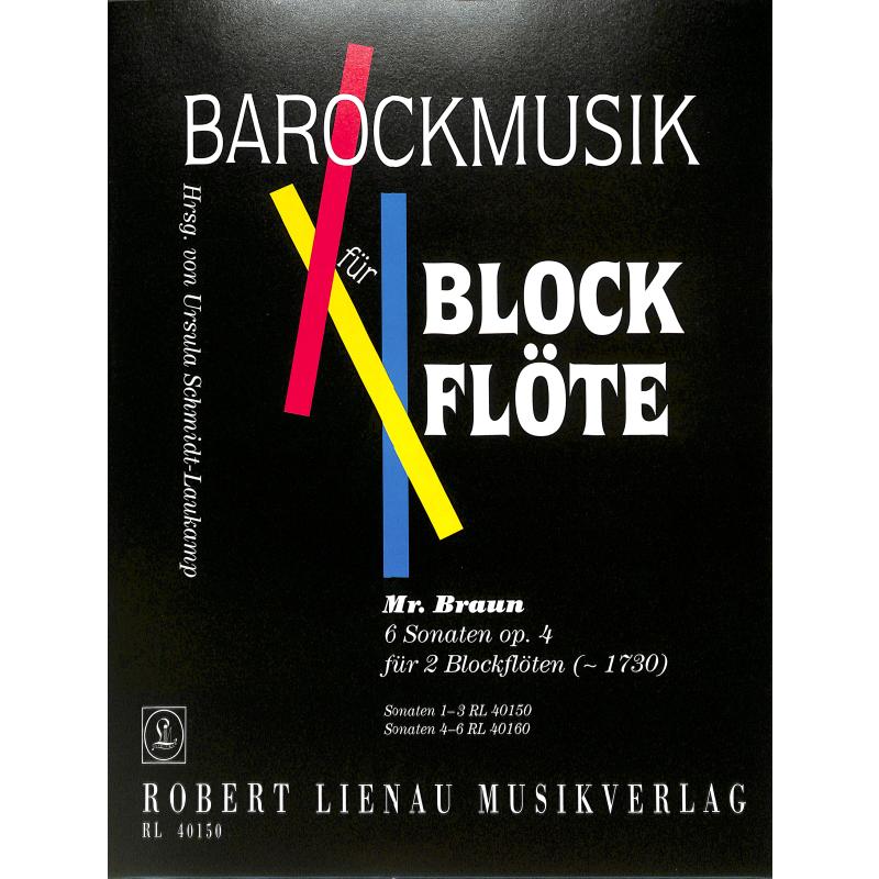Titelbild für RL 40150 - SONATEN OP 4/1-3