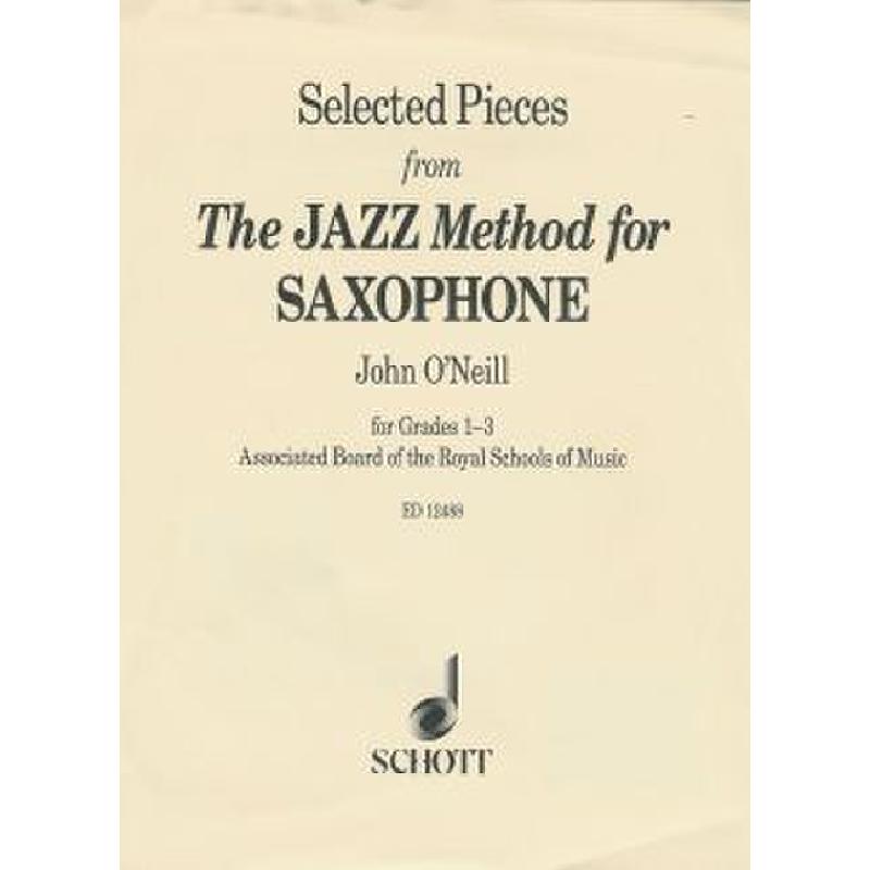 Titelbild für ED 12488 - SELECTED PIECES FROM THE JAZZ METHOD FOR SAX