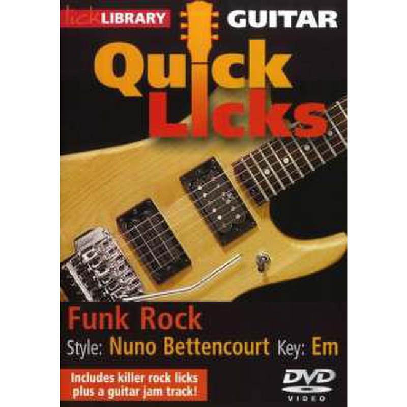 Titelbild für RDR 0323 - GUITAR QUICK LICKS - FUNK ROCK