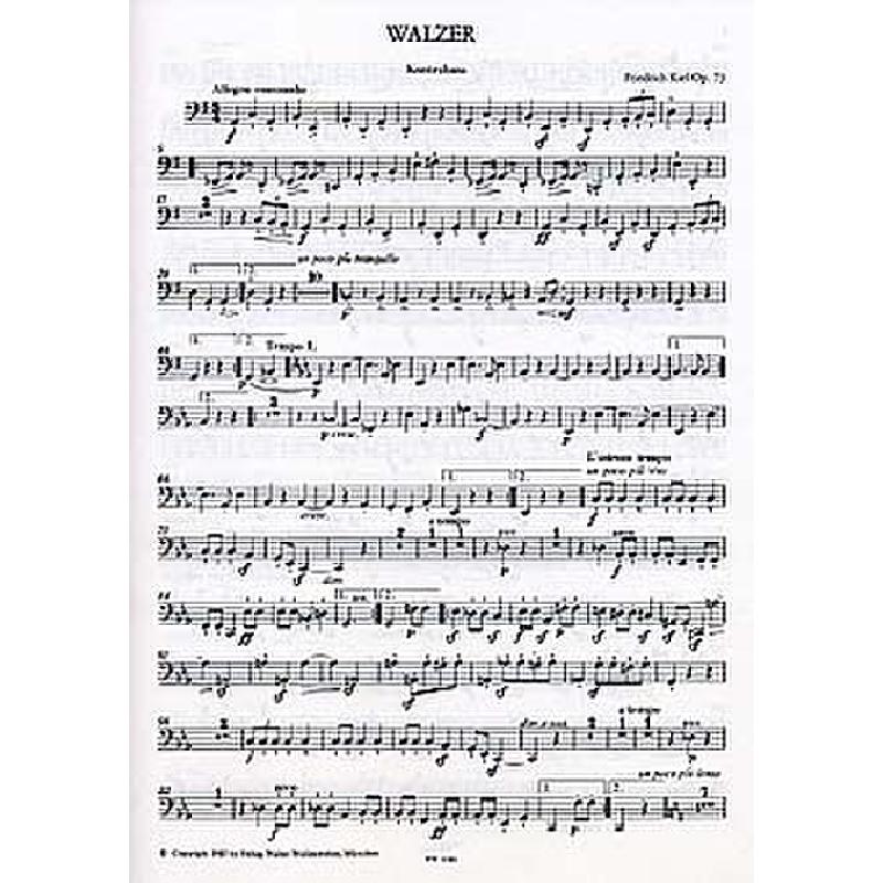 Titelbild für WW 104B-KB - WALZER OP 73