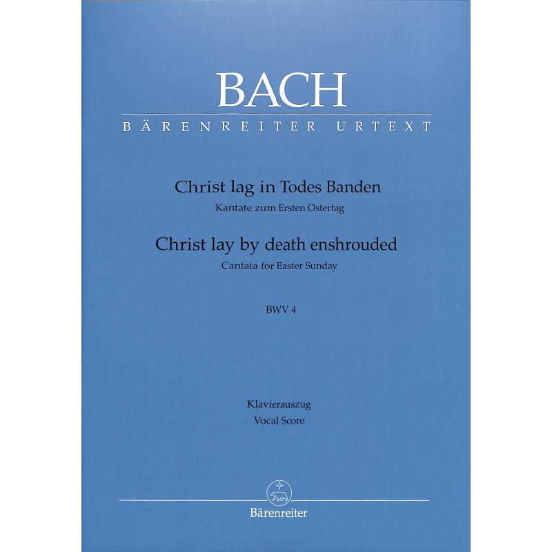Titelbild für BA 10004-90 - KANTATE 4 CHRIST LAG IN TODESBANDEN BWV 4