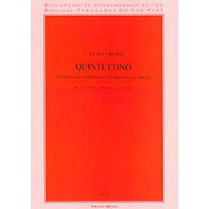 Titelbild für V 1635 - QUINTETTINO - AUFZIEHEN DER