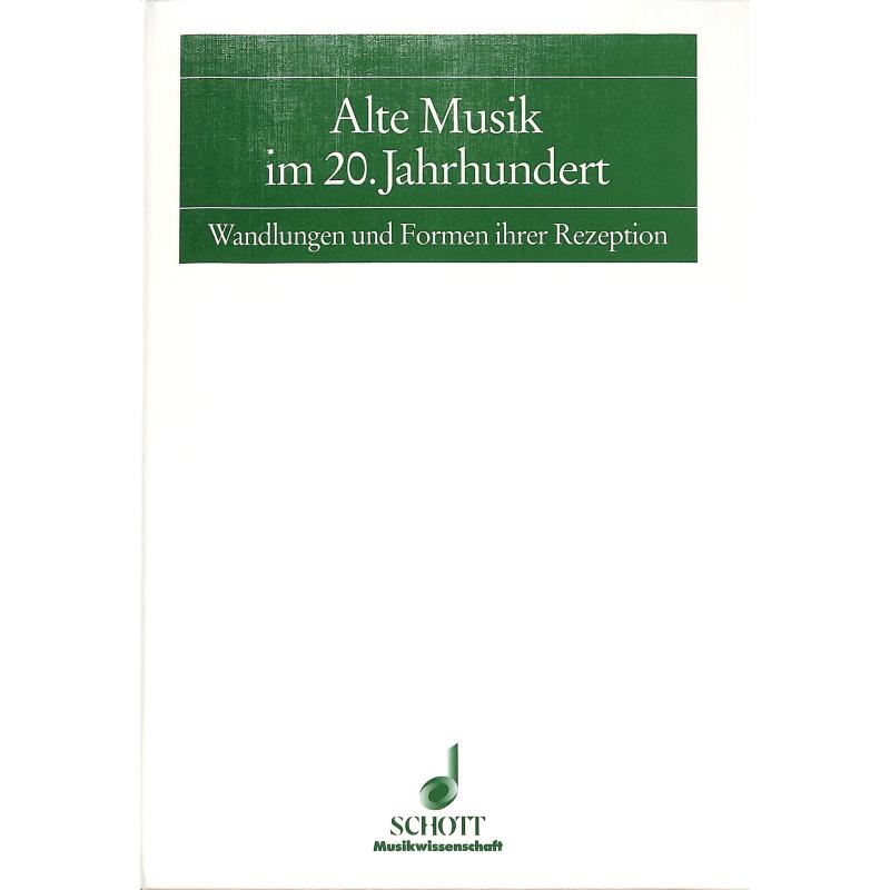 Titelbild für ED 8305 - ALTE MUSIK IM 20 JAHRHUNDERT