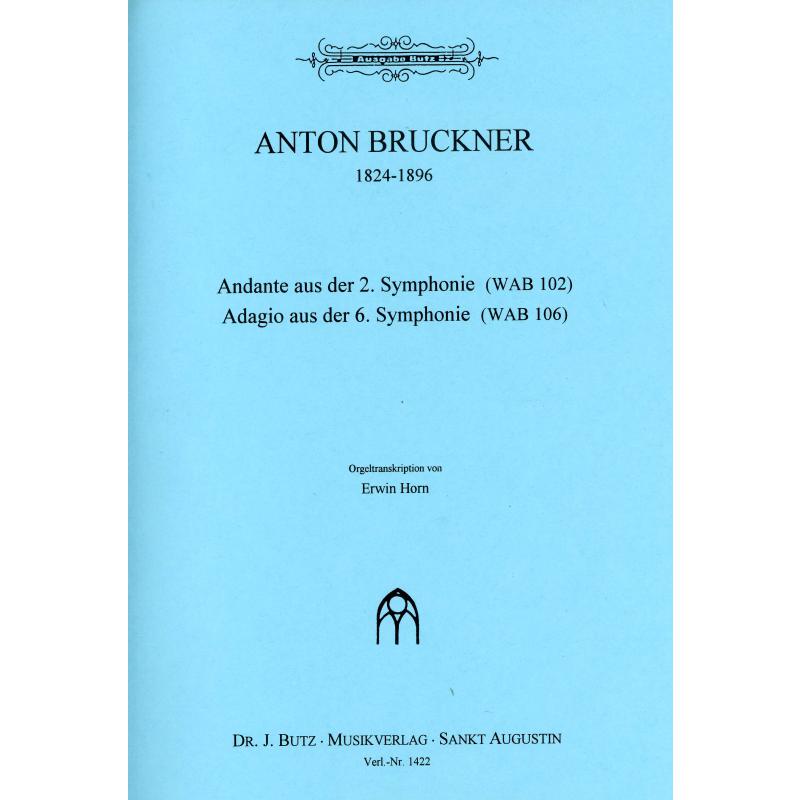 Titelbild für BUTZ 1422 - ANDANTE AUS DER 2 SINFONIE + ADAGIO