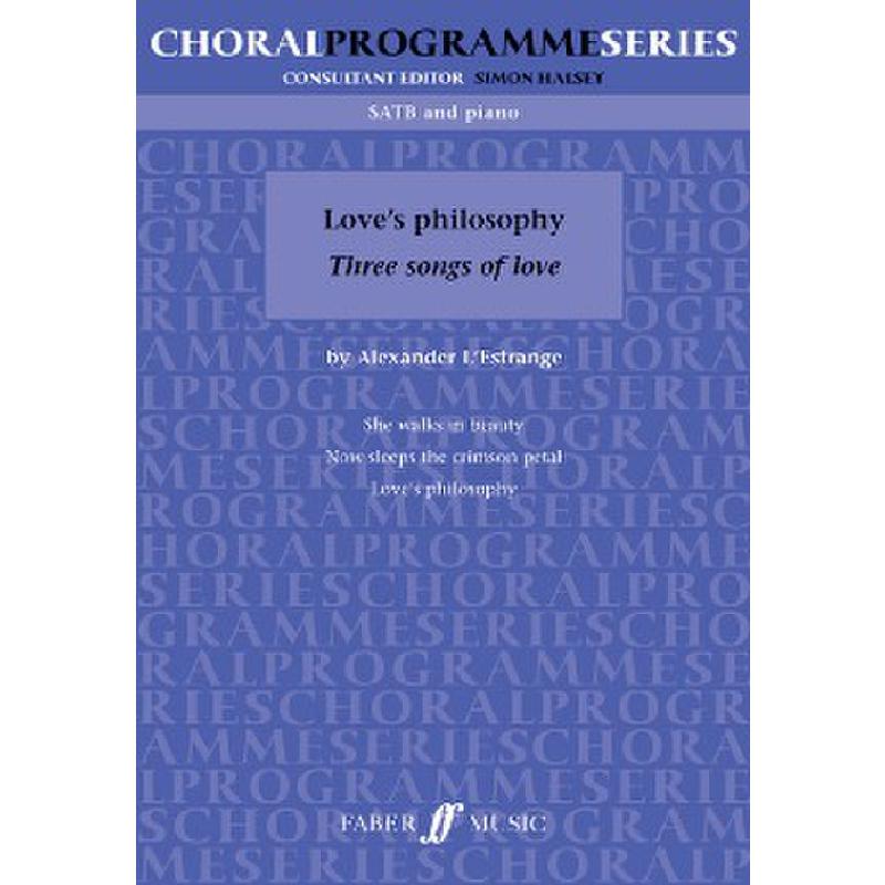 Titelbild für ISBN 0-571-53067-2 - LOVE'S PHILOSOPHY - 3 LOVE SONGS