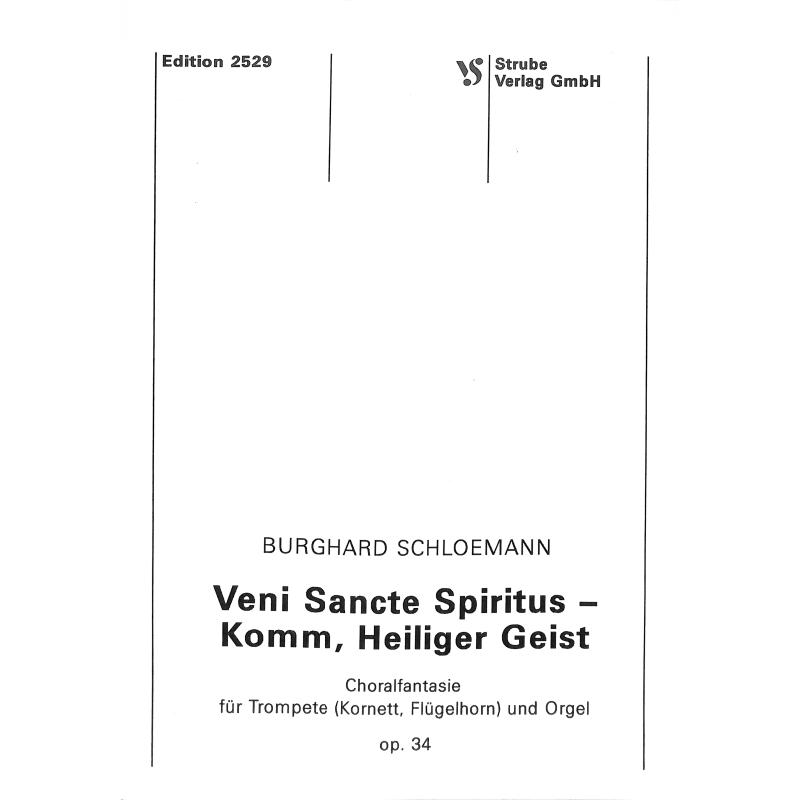 Titelbild für VS 2529 - VENI SANCTE SPIRITUS  CHORALFANTASIE