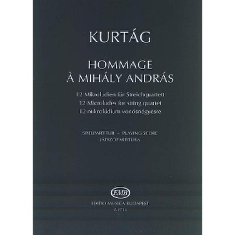 Titelbild für EMB 8716 - HOMMAGE A MIHALY ANDRAS OP 13