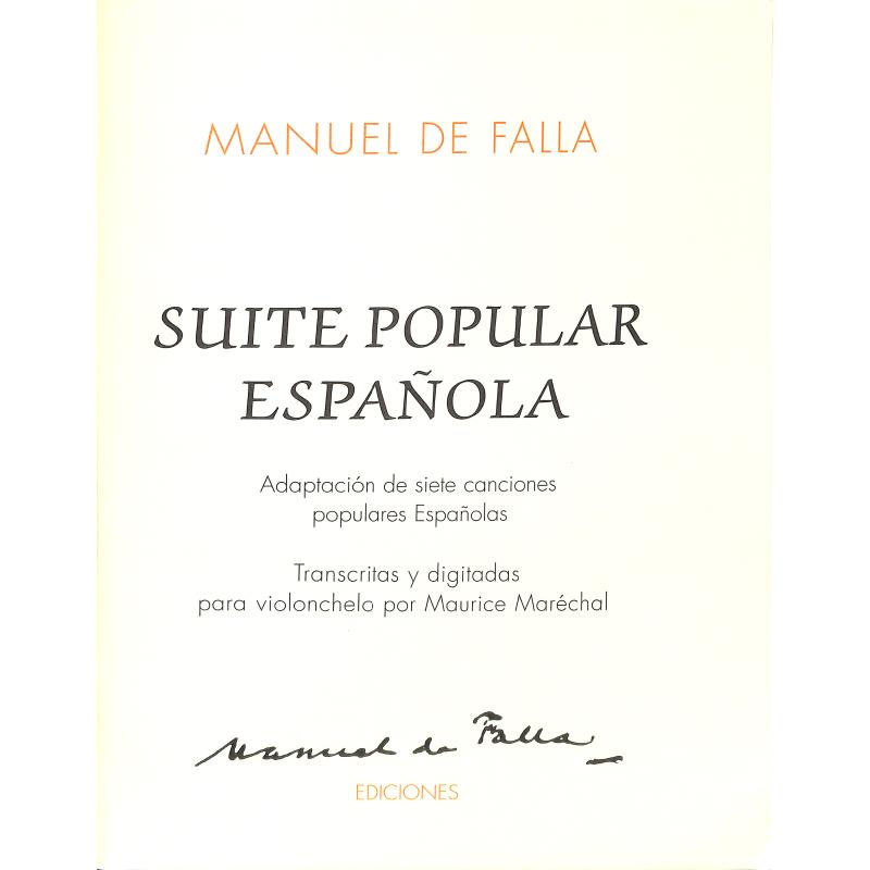 Titelbild für UMF 1022 - 7 CANCIONES POPULARES ESPANOLAS