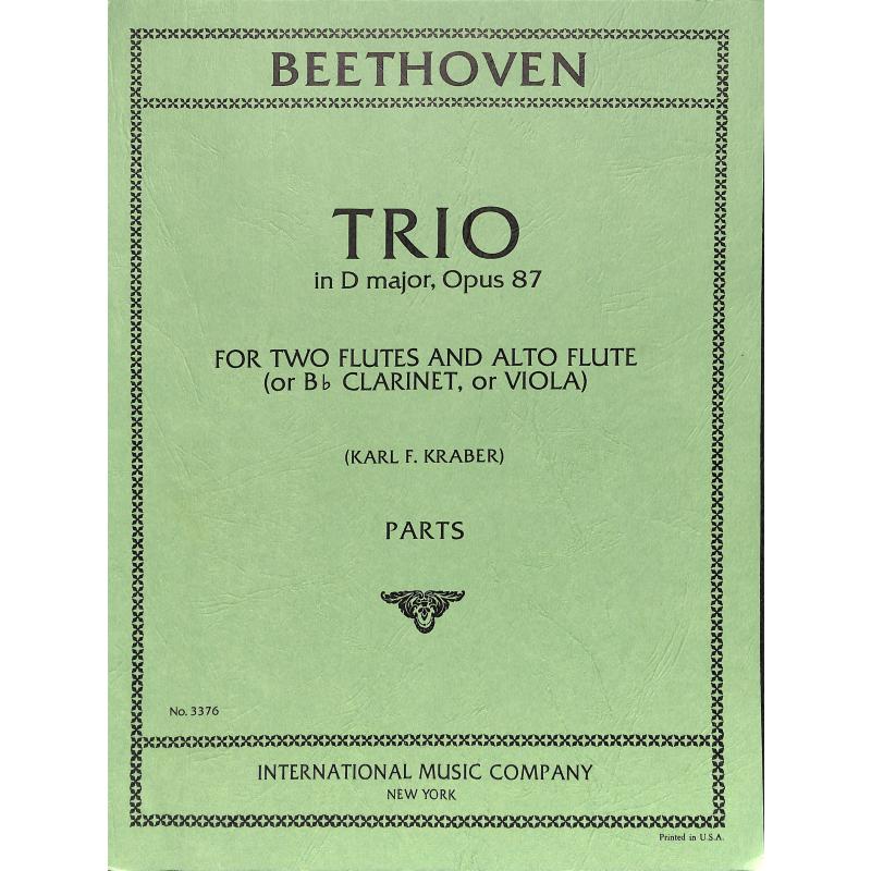 Titelbild für IMC 3376 - TRIO D-DUR NACH OP 87