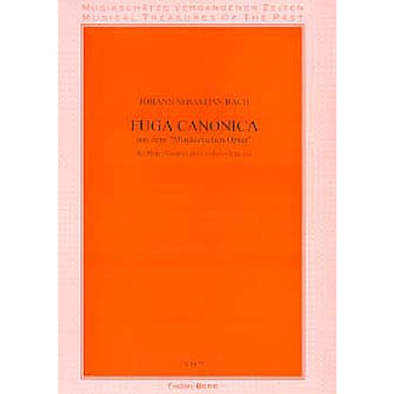 Titelbild für V 1677 - FUGA CANONICA