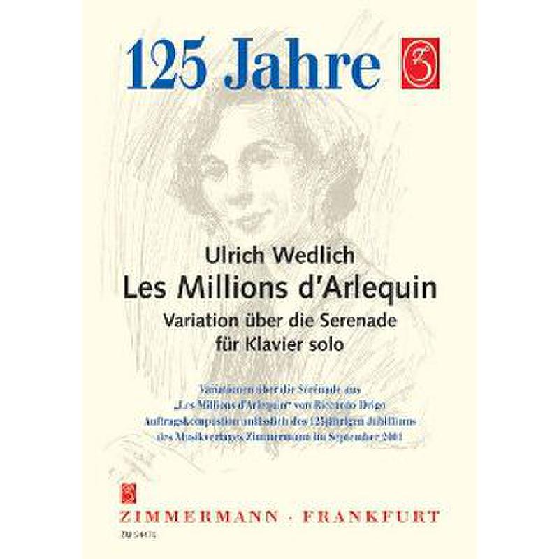 Titelbild für ZM 34470 - LES MILLIONS D'ARLEQUIN