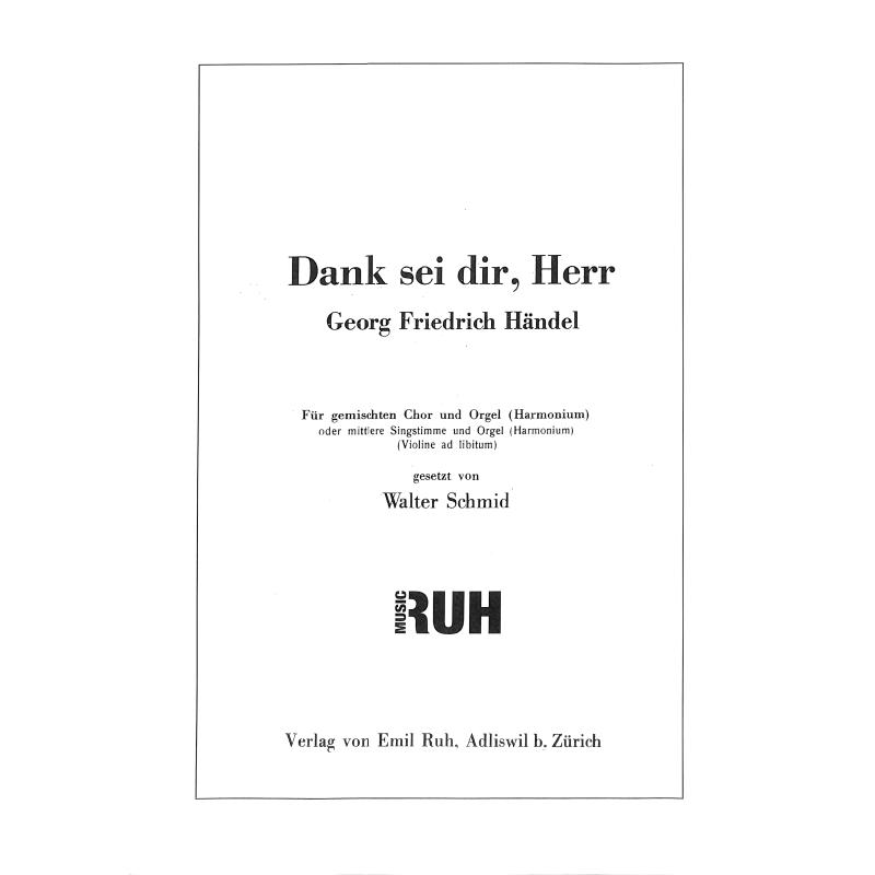 Titelbild für RUH 894-CHP - DANK SEI DIR HERR