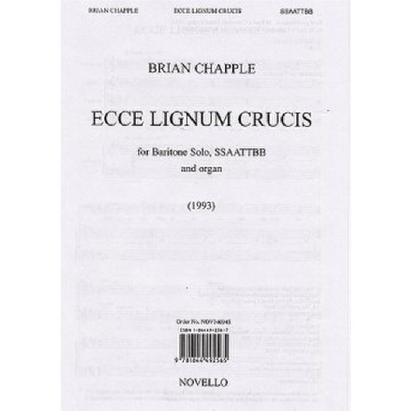 Titelbild für MSNOV 340945 - ECCE LIGNUM CRUCIS