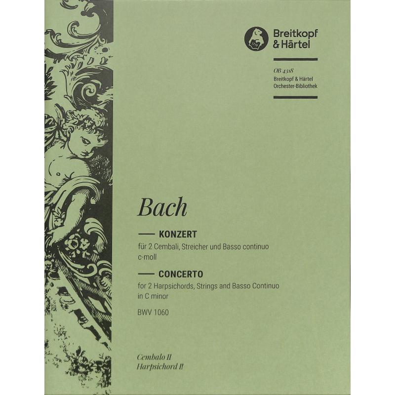 Titelbild für EBOB 4318-CEMB2 - KONZERT C-MOLL BWV 1060 - 2 CEM