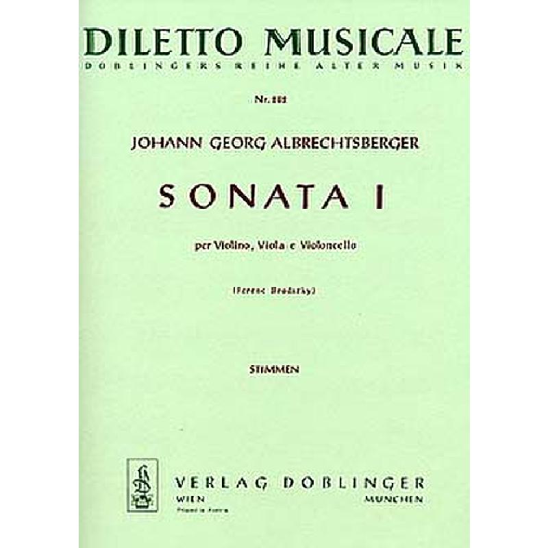 Titelbild für DM 282 - SONATE 1 C-MOLL - STREICHTRIO