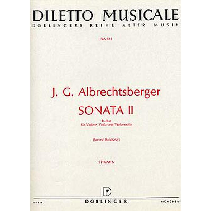 Titelbild für DM 283 - SONATE 2 ES-DUR  - STREICHTRIO