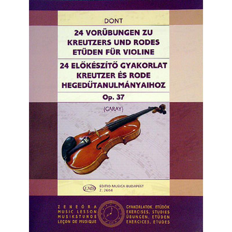 Titelbild für EMB 2604 - 24 VORUEBUNGEN ZU ETUEDEN VON KREUTZER + RODES