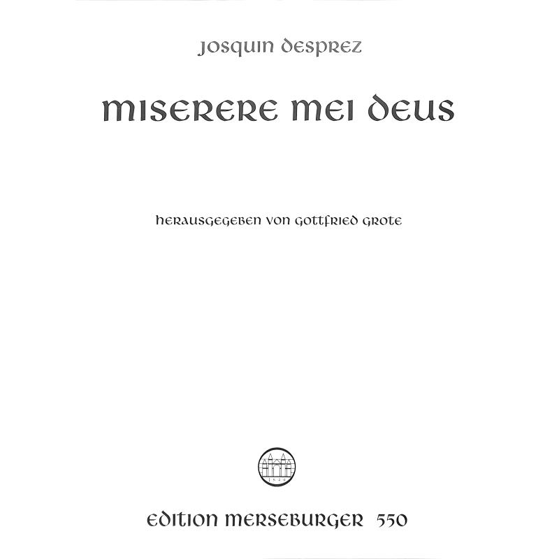 Titelbild für MERS 550 - MISERERE MEI DEUS