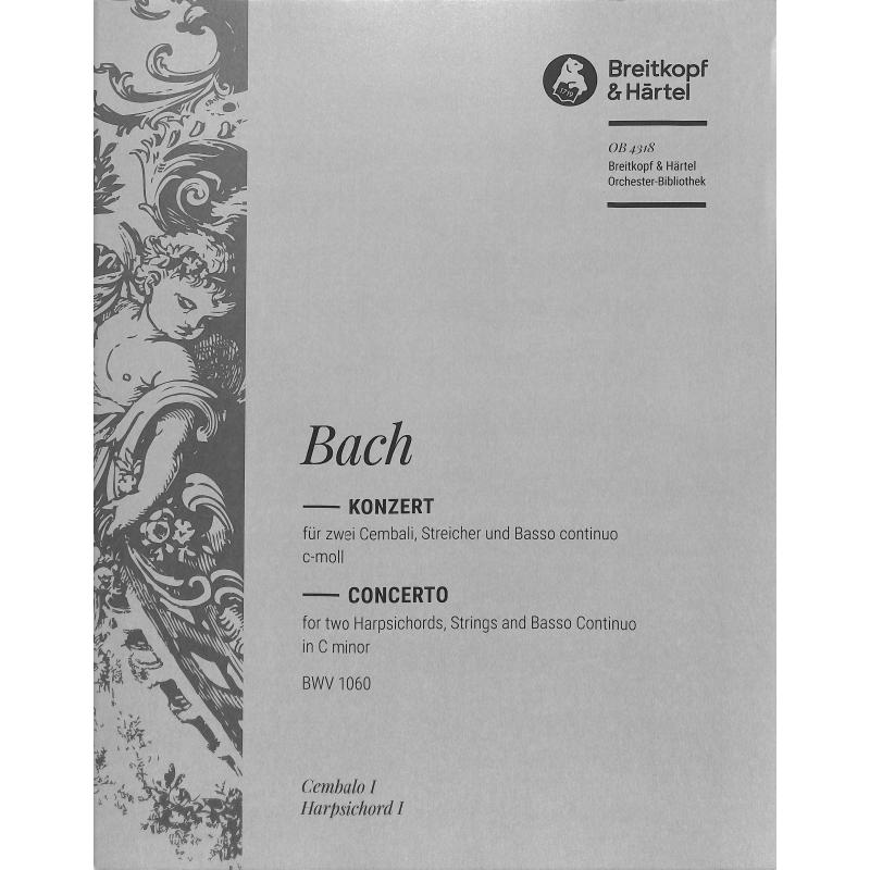 Titelbild für EBOB 4318-CEMB1 - KONZERT C-MOLL BWV 1060 - 2 CEM