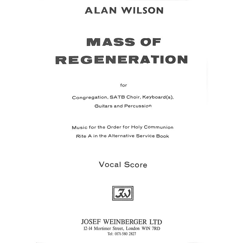 Titelbild für WEINB 1063-12 - MASS OF REGENERATION