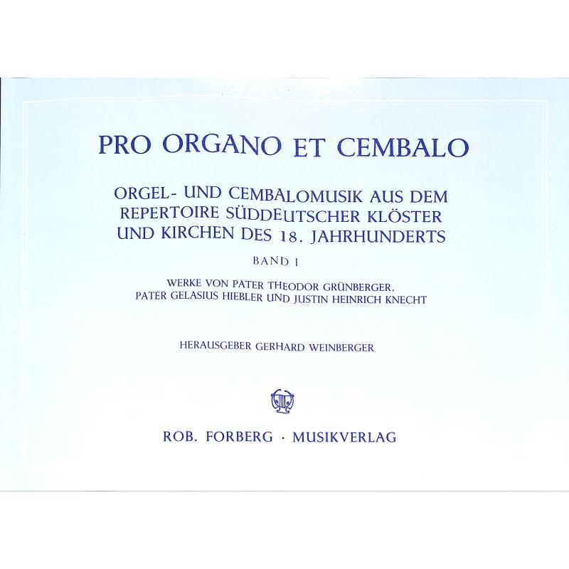 Titelbild für FORBERG 25061 - PRO ORGANO ET CEMBALO 1