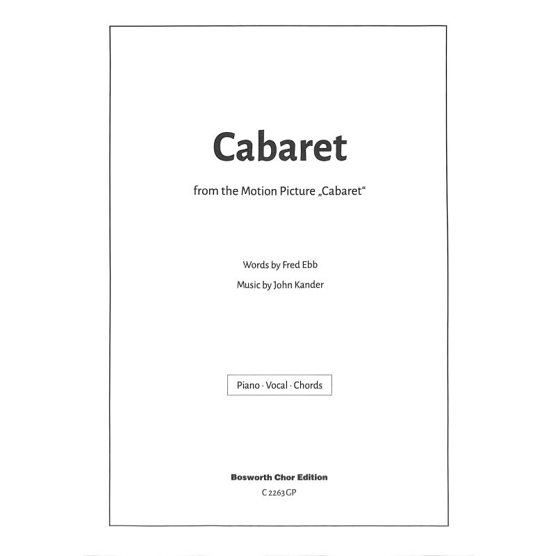 Titelbild für BOE -C2263G - CABARET