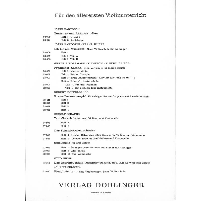 Notenbild für DO 03012 - ERSTES ZUSAMMENSPIEL 2