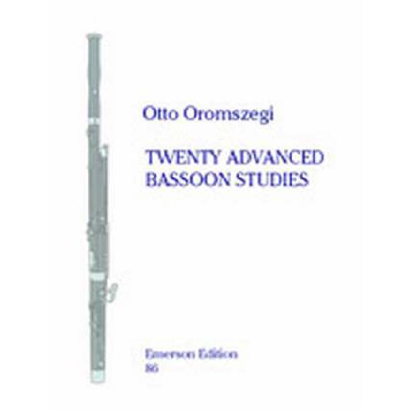 Titelbild für EMERSON 86 - 20 ADVANCED BASSOON STUDIES