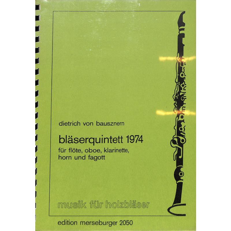Titelbild für MERS 2050-P - BLAESERQUINTETT 1974