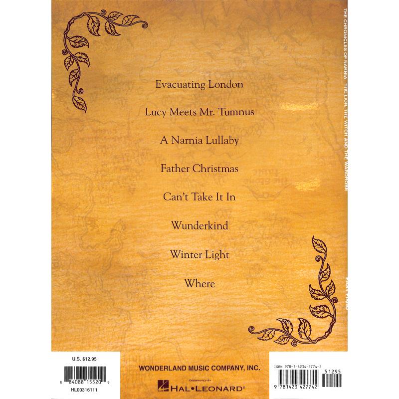 Notenbild für HL 316111 - THE CHRONICLES OF NARNIA