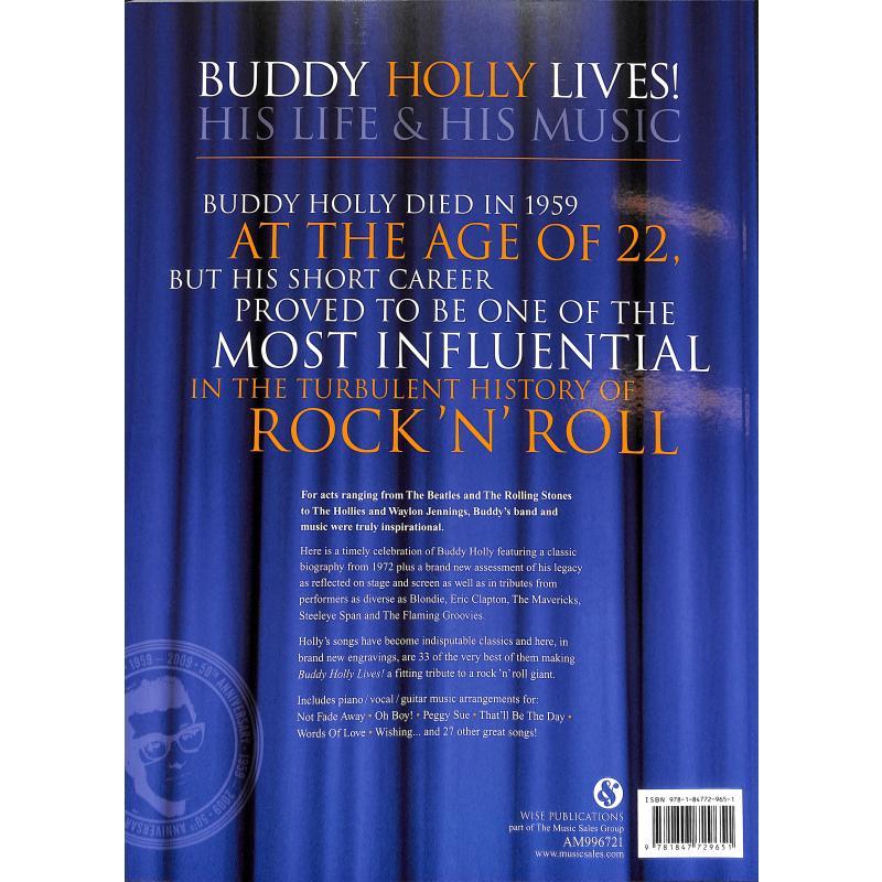 Notenbild für MSAM 996721 - BUDDY HOLLY LIVES - HIS LIFE + HIS MUSIC