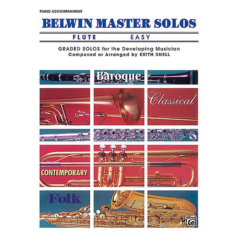 Titelbild für EL 03391 - BELWIN MASTER SOLOS 1 FL - EASY