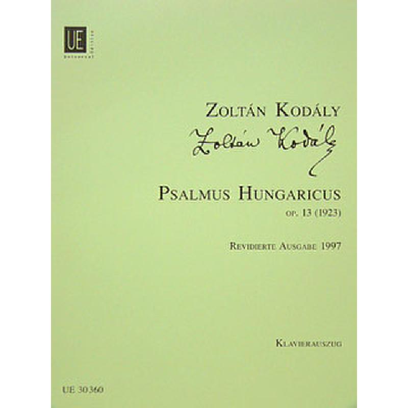 Titelbild für UE 30360 - PSALMUS HUNGARICUS OP 13