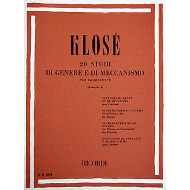 Titelbild für ER 2004 - 20 STUDI DI GENERE E DI MECCANISMO