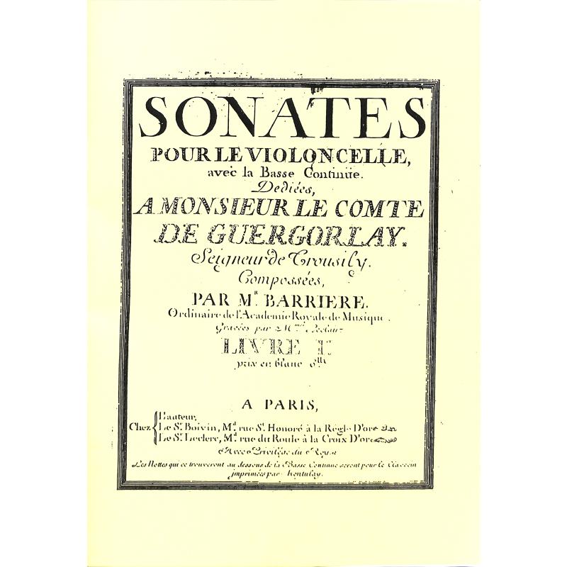 Titelbild für KINGS 1733 - SONATES LIVRE 1