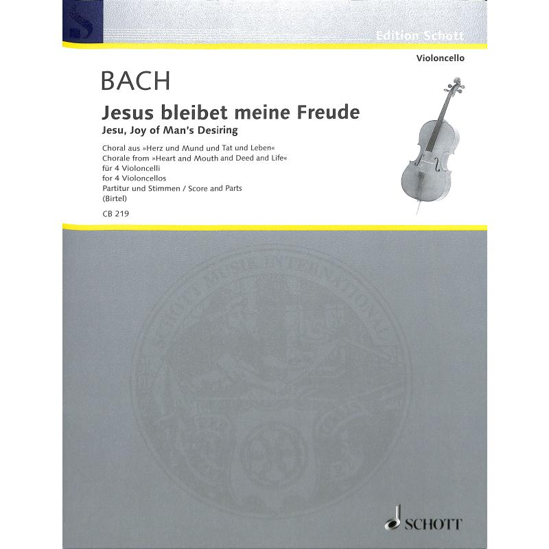 Titelbild für CB 219 - JESUS BLEIBET MEINE FREUDE (KANTATE BWV 147)